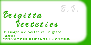 brigitta vertetics business card